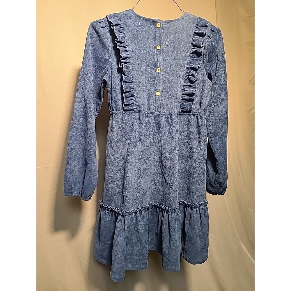 Arshiner Girl's L/S Party Dress Blue Size 14yrs (160cm) - Picture 6 of 8